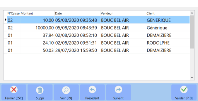 firstmag point de vente - articles liste